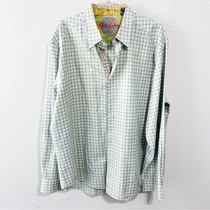 Robert Graham blue white button up size 2xl